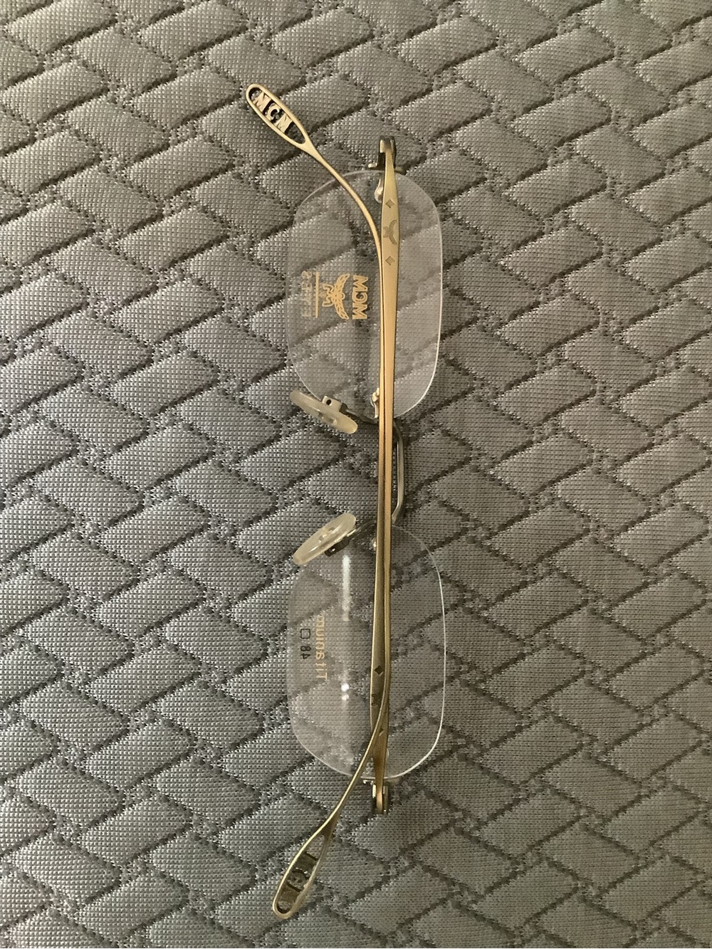 MCM Rimless Titanium Eyeglasses in Gold Tone - Picture 6 of 8